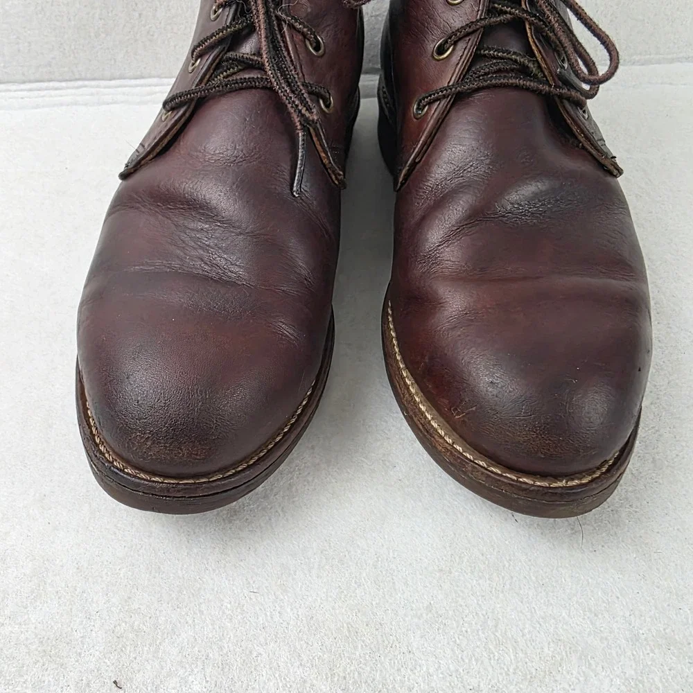 Vintage Red Wing 927 Boots Mens 9 D Brown Leather Made in USA Work Chukka